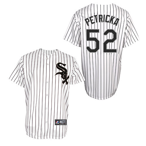 Jake Petricka #52 Youth Baseball Jersey-Chicago White Sox Authentic Home White Cool Base MLB Jersey